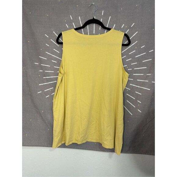 Eileen Fisher Organic Cotton Easy Jersey Round Neck Tank - Picture 6 of 6